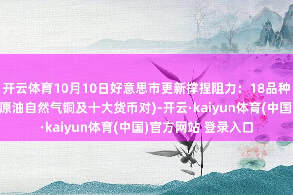 开云体育10月10日好意思市更新撑捏阻力：18品种撑捏阻力(金银铂钯原油自然气铜及十大货币对)-开云·kaiyun体育(中国)官方网站 登录入口