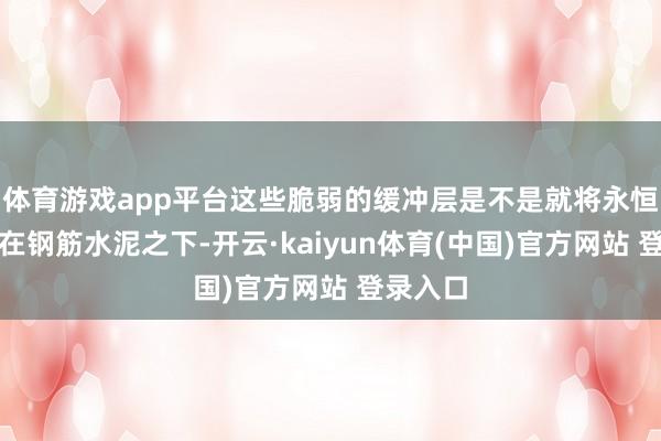 体育游戏app平台这些脆弱的缓冲层是不是就将永恒地埋藏在钢筋水泥之下-开云·kaiyun体育(中国)官方网站 登录入口