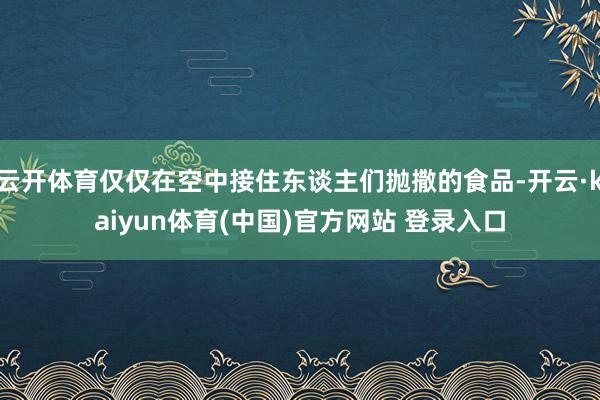 云开体育仅仅在空中接住东谈主们抛撒的食品-开云·kaiyun体育(中国)官方网站 登录入口