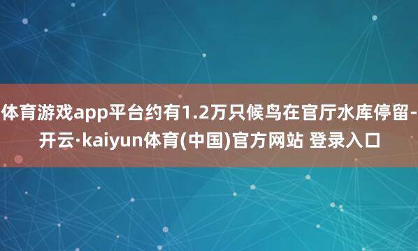 体育游戏app平台约有1.2万只候鸟在官厅水库停留-开云·kaiyun体育(中国)官方网站 登录入口